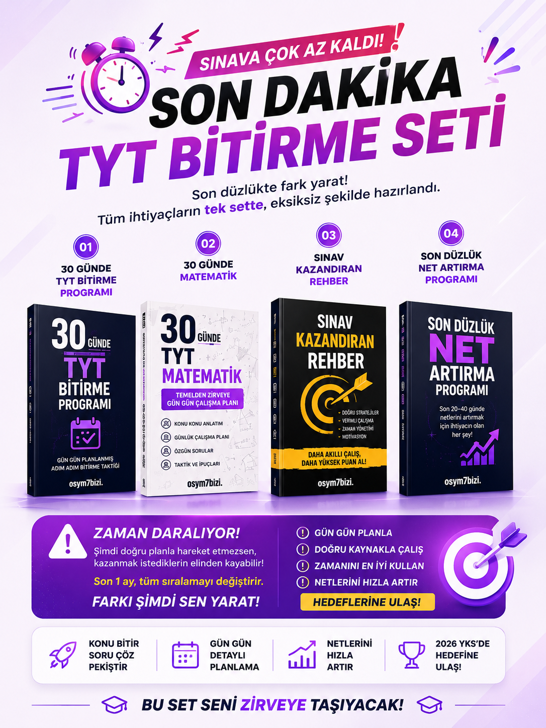 SON DAKİKA ÇALIŞMA PROGRAMI - 30 GÜNDE TYT