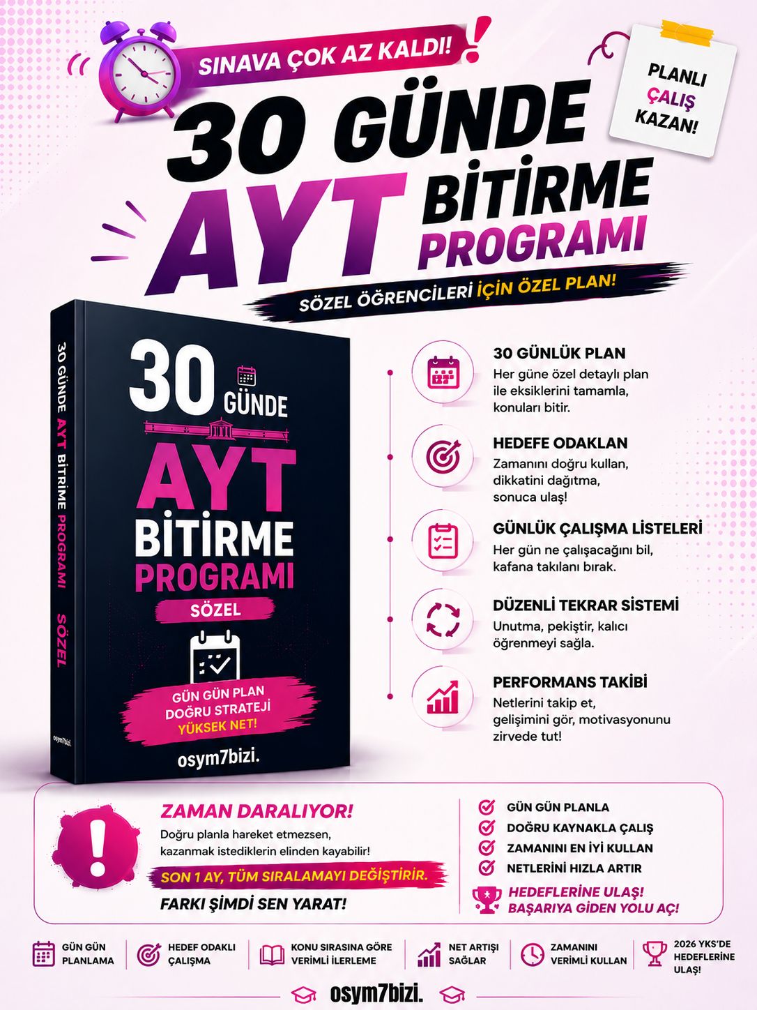 30 GÜN AYT SÖZEL ÇALIŞMA PROGRAMI