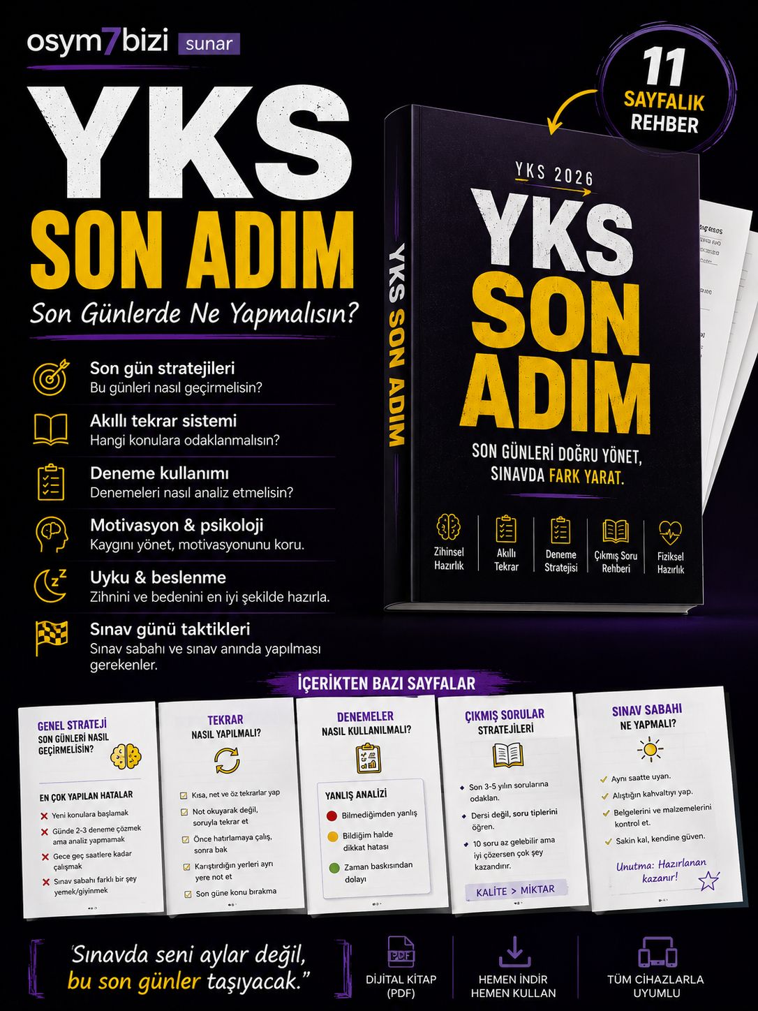 YKS İÇİN SON HAFTA REHBERİ