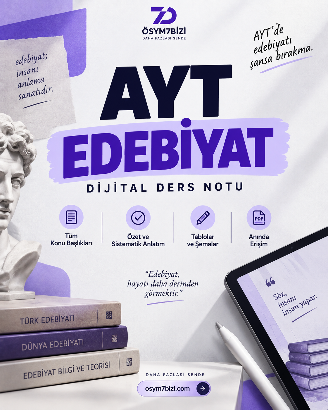 AYT Edebiyat Dijital Ders Notu